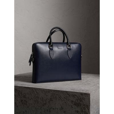 burberry slim barrow|Burberry The Slim Barrow In London Leather In Dark Navy/black.